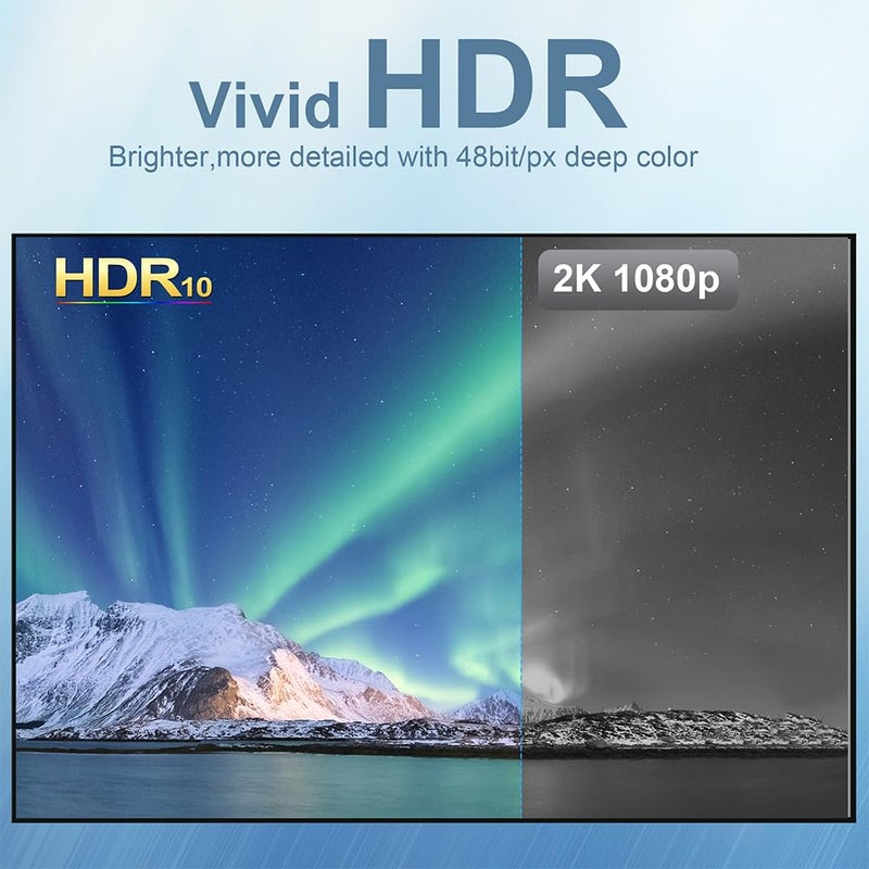 Angusplay USB C to HDMI 2.1 Cable 3.3FT, 8K@60Hz 4K@144Hz Thunderbolt 3/4 Compatible with MacBook Pro/Air, iPad Pro, iPhone 15, Supports HDCP 2.3 & HDR10, High Speed 48Gbps for XPS, Galaxy S22, Gaming Monitor - Image 3